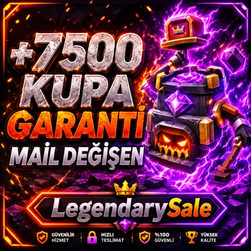  ⭐MAİL DEĞİŞEN CR +7500 KUPA MAİL DEĞİŞEN HESAP⭐